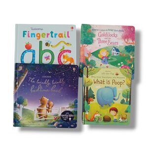 Lot Of 4 Usborne Children's Books Little Kids Preschool Toddler Kindergarten